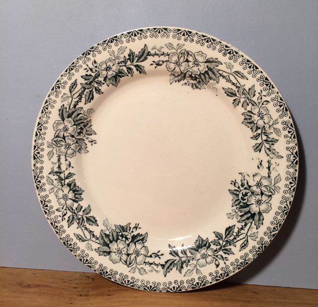 Trio of plates green tones