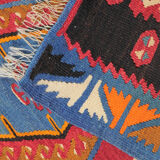 Vintage anatolian kilim rug handmade turkish wool rug- 75x130cm