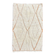 Tapis Beni Ouarain 155 × 240 cm – Tapis berbère écru en laine fait main
