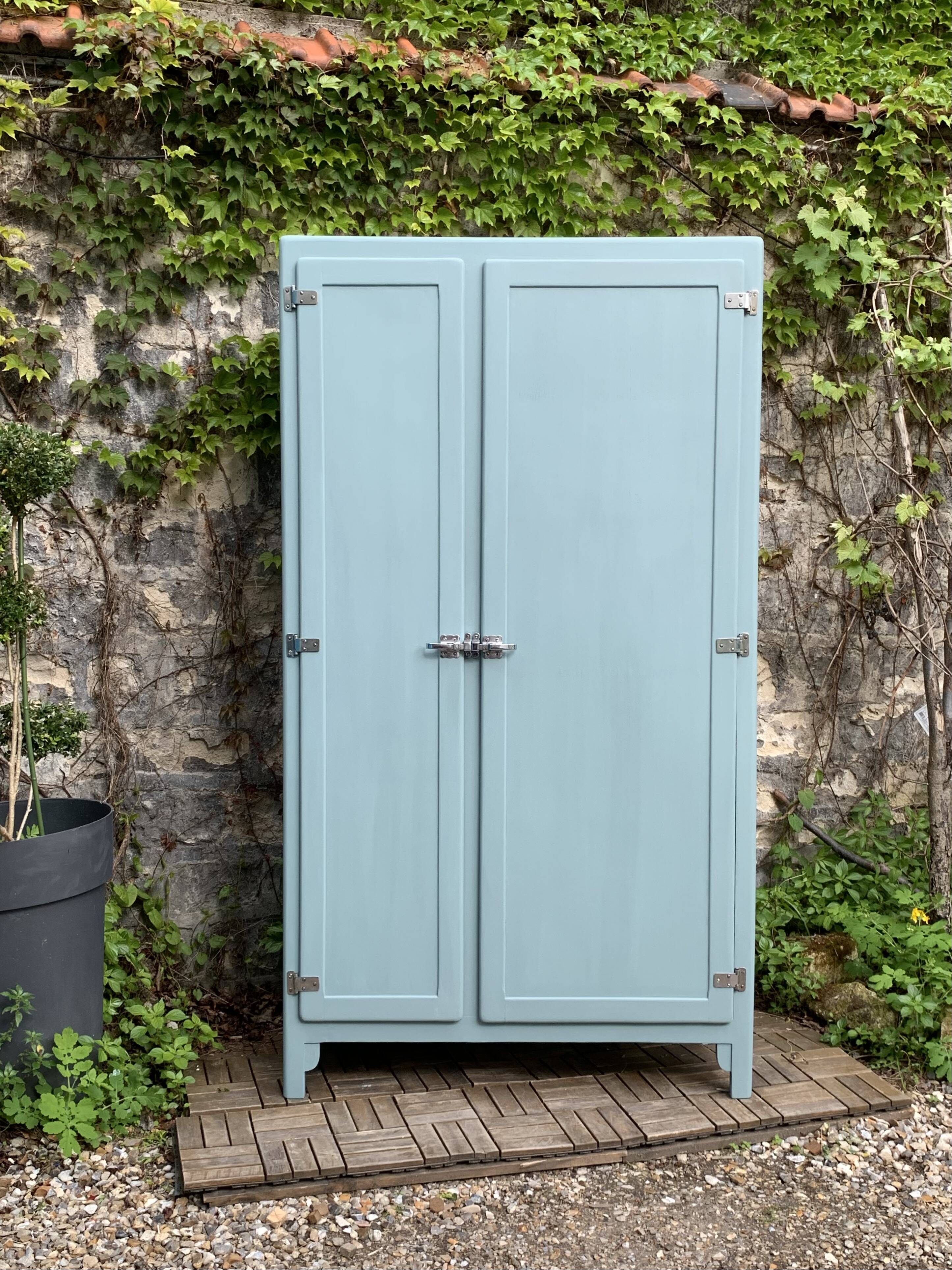 Mado 1940 blue/grey green kitchen cabinet buffet