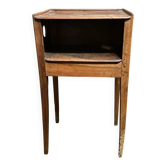 Petite table de chevet ancienne en bois – esprit vintage