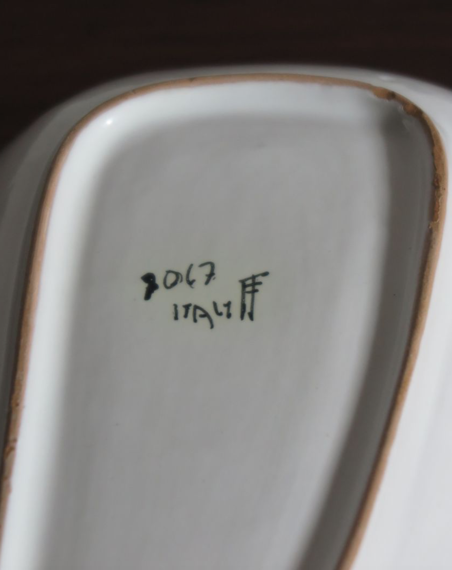 Mid ceramic table cut from Fratelli Fanciullacci Italy 1950s