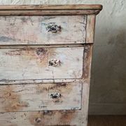 Antique patinated chest of drawers