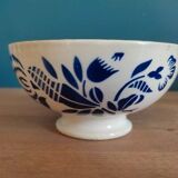 Digoin Badonviller ceramic bowl blue