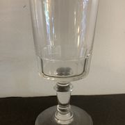 12 antique blown stemmed glasses, Mirabeau model of Baccarat