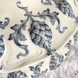 Sarreguemines Iron Earth Soup Tureen Pine Cones