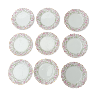 Assiettes à dessert porcelaine de Limoges