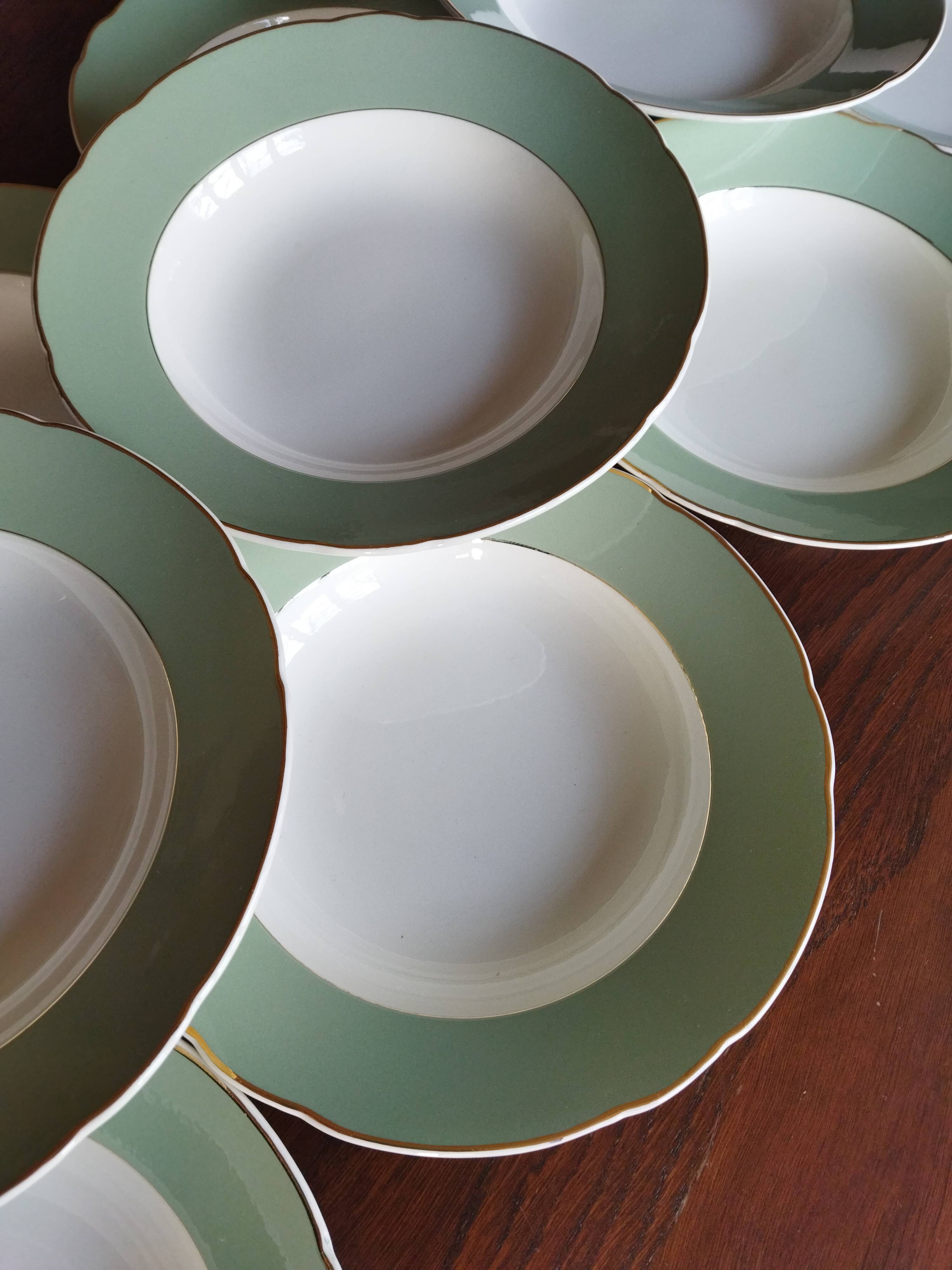 12 assiettes creuses Villeroy & Boch vintage 1960
