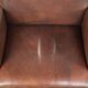 Set of 6  dining chairs/side chairs with armrests made of cow leather