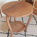 Solid walnut pedestal table