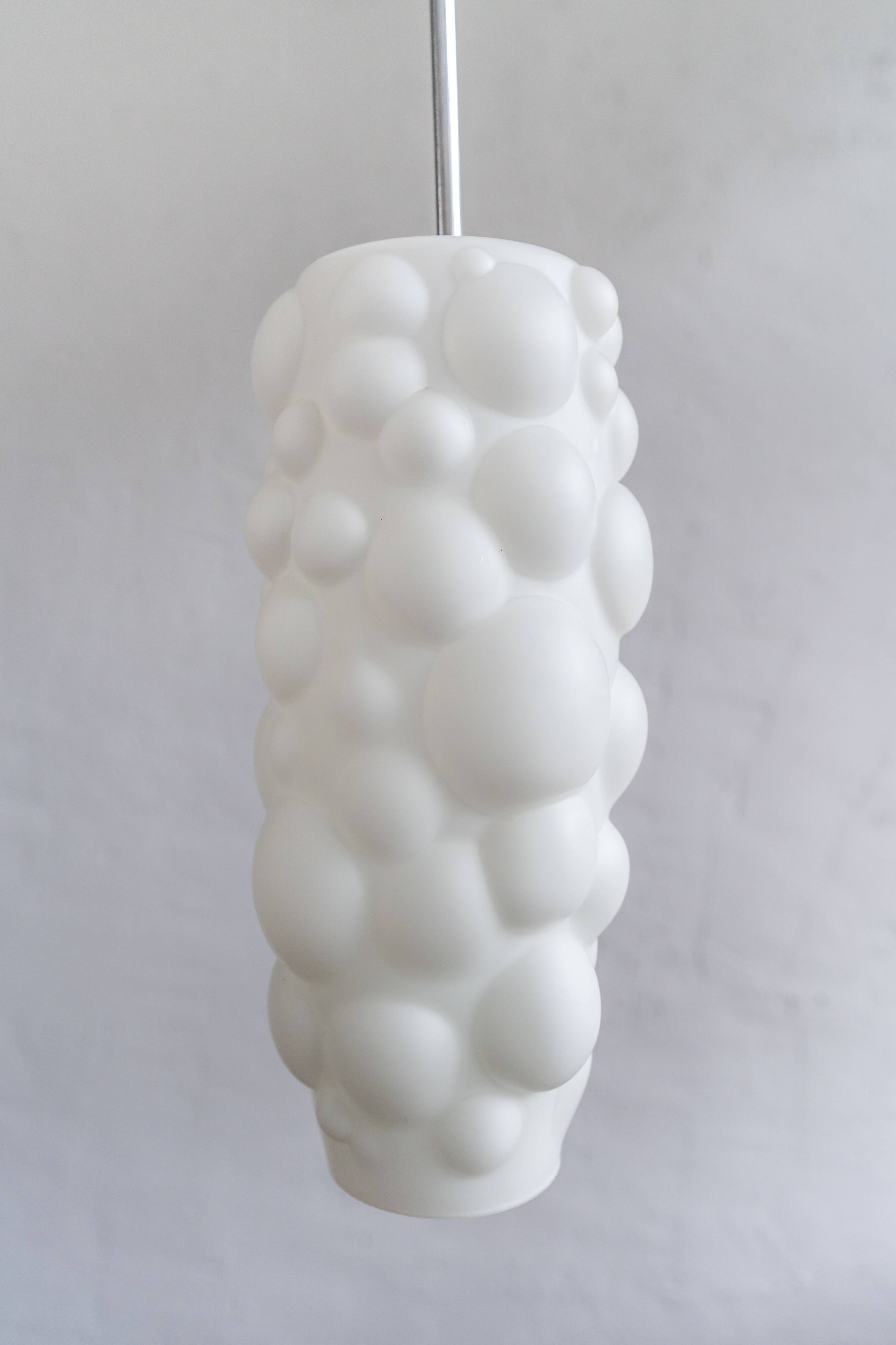 Bubbles Glass Pendant by Osvětlovací Sklo, 1970s