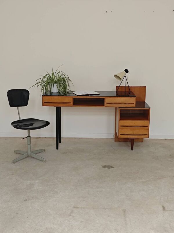 Chaise réglable industrielle réglable métal Tchécoslovaquie 1960