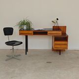 Adjustable industrial chair metal Czechoslovakia 1960