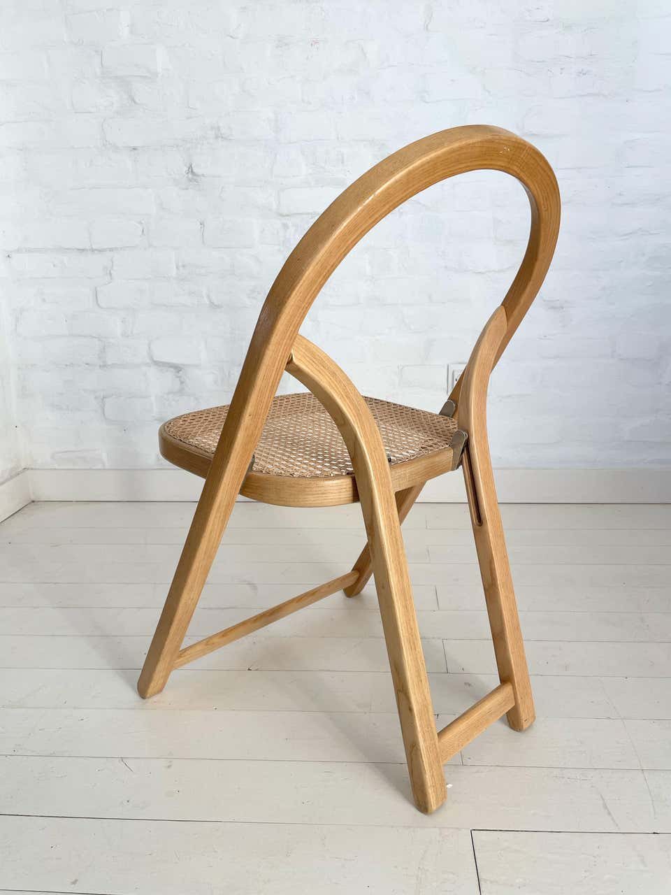 Italian Arca Folding Chair by Gigi Sabadin for Crasevig, 1970s