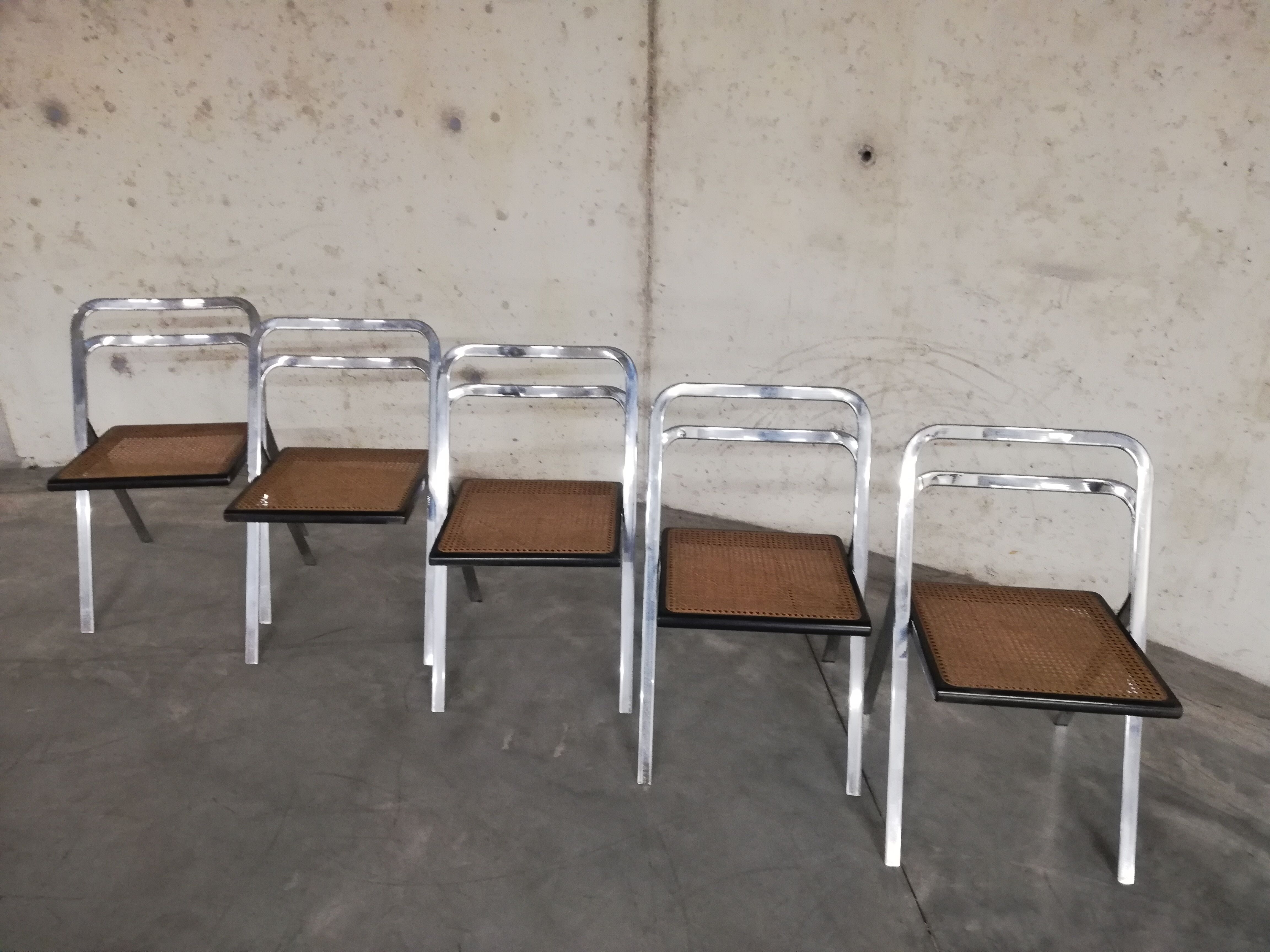 Chairs Giorgio Catellan edition Cidue Italy 1970