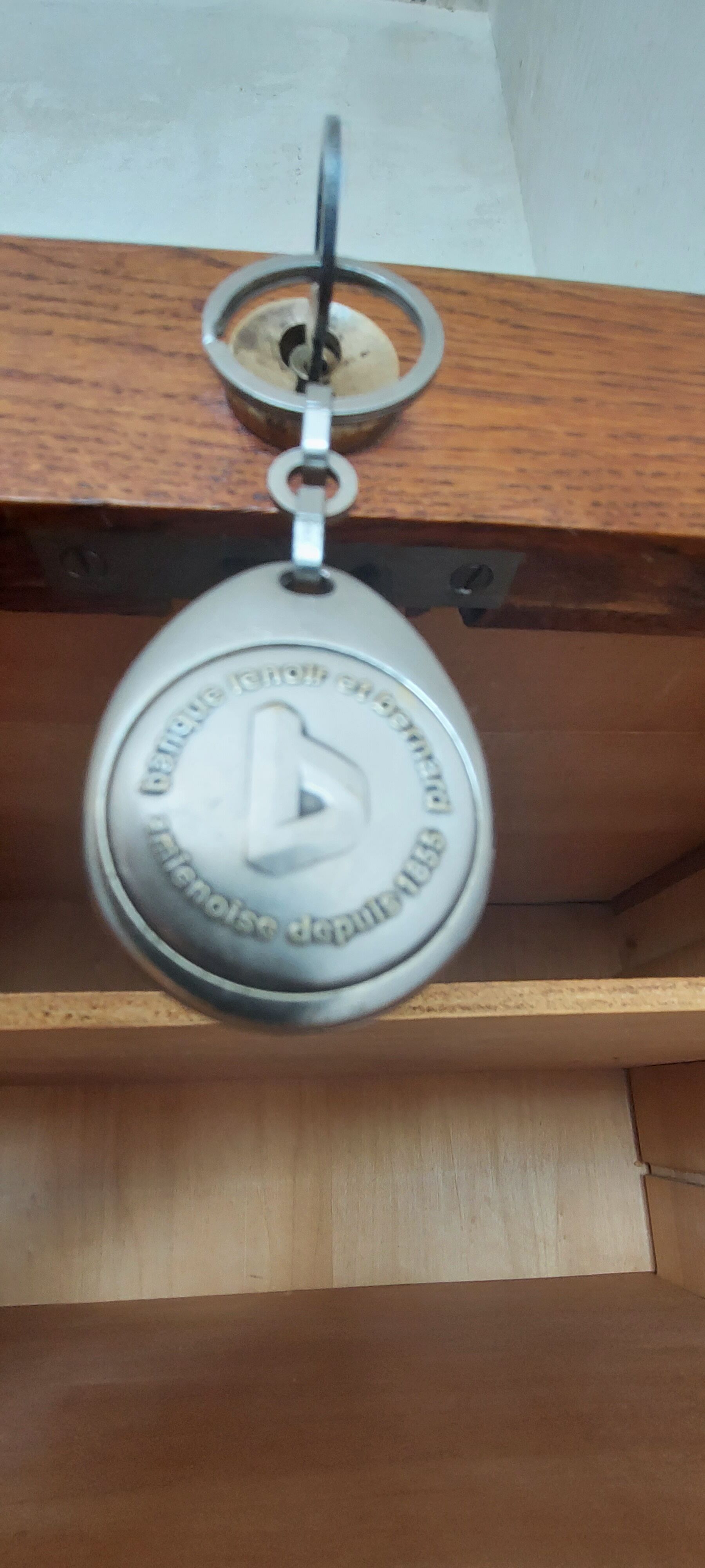 Double frame cabinet with solid oak curtains 50s