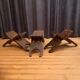 A set of three stools designed by Don S. Shoemaker, Señal SA, Mexico, 1960s