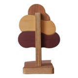 Wooden puzzle second-hand toy tree minimalist decorative object Scandinavian decoration