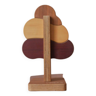 Wooden puzzle second-hand toy tree minimalist decorative object Scandinavian decoration