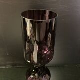 Vase en verre double gourde design 1960