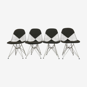Mid-century Modern Set of four DKR Bikini Chairs by Charles Eames