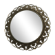 Round brass mirror from the 70s