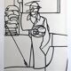 Lithograph poster by Valerio Adami, Galerie Maeght, 1975
