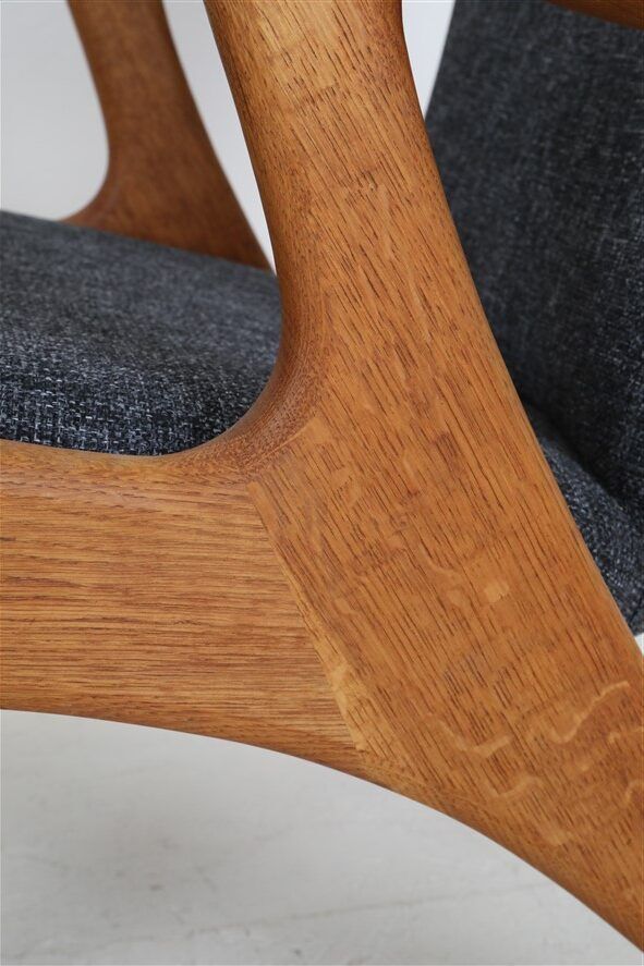 Fully restored Kurt Østervig / Rolschau Møbler “Wing Chair” armchair, mid-century Danish modern design, 1950s/1960s