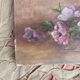 Painting bouquet, canvas on frame flowers 27X19.5