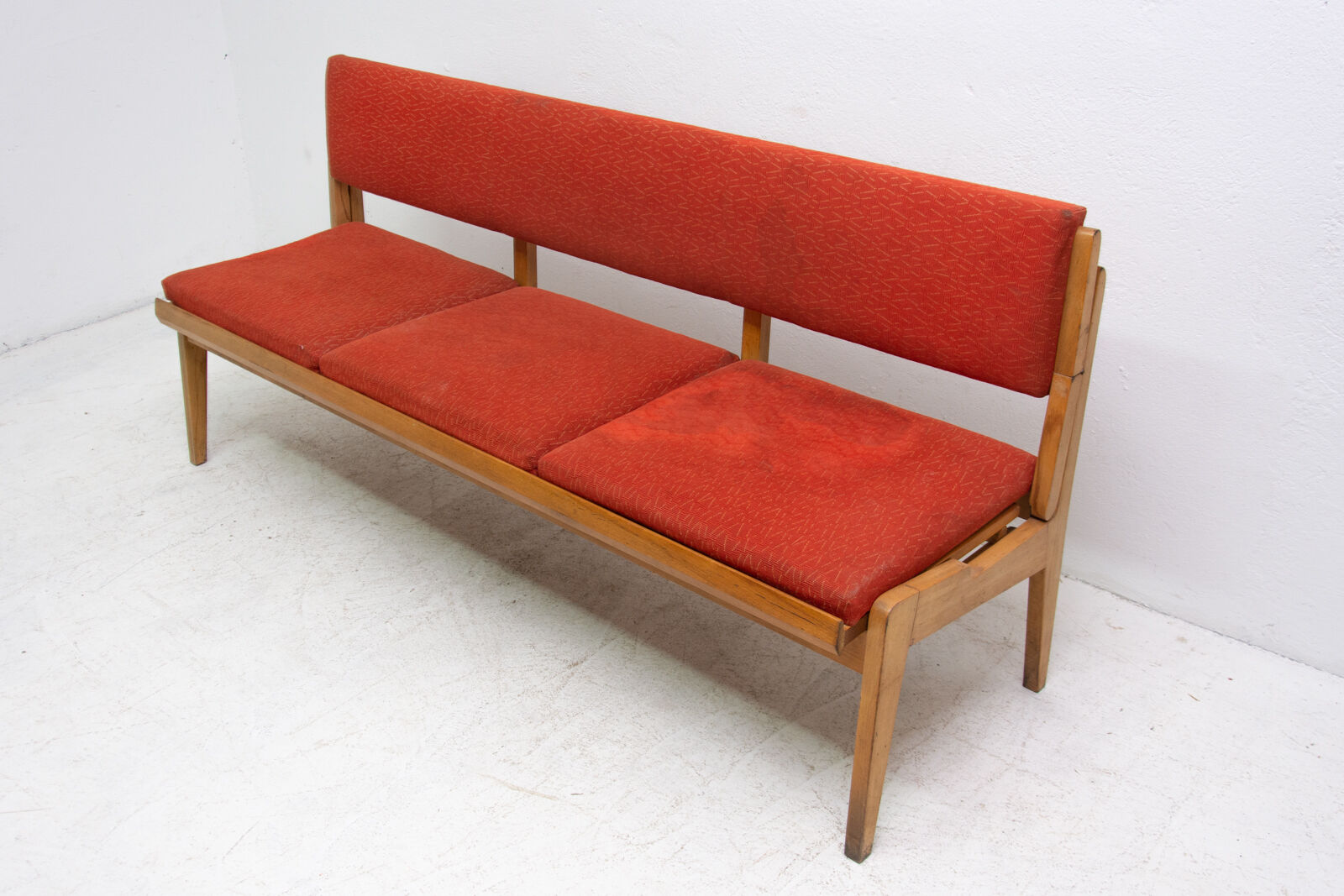 Canapé-banc pliant du milieu du siècle années 1960 Tchécoslovaquie