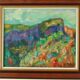 Huile sur toile vintage européenne originale – « Paysage vivant »