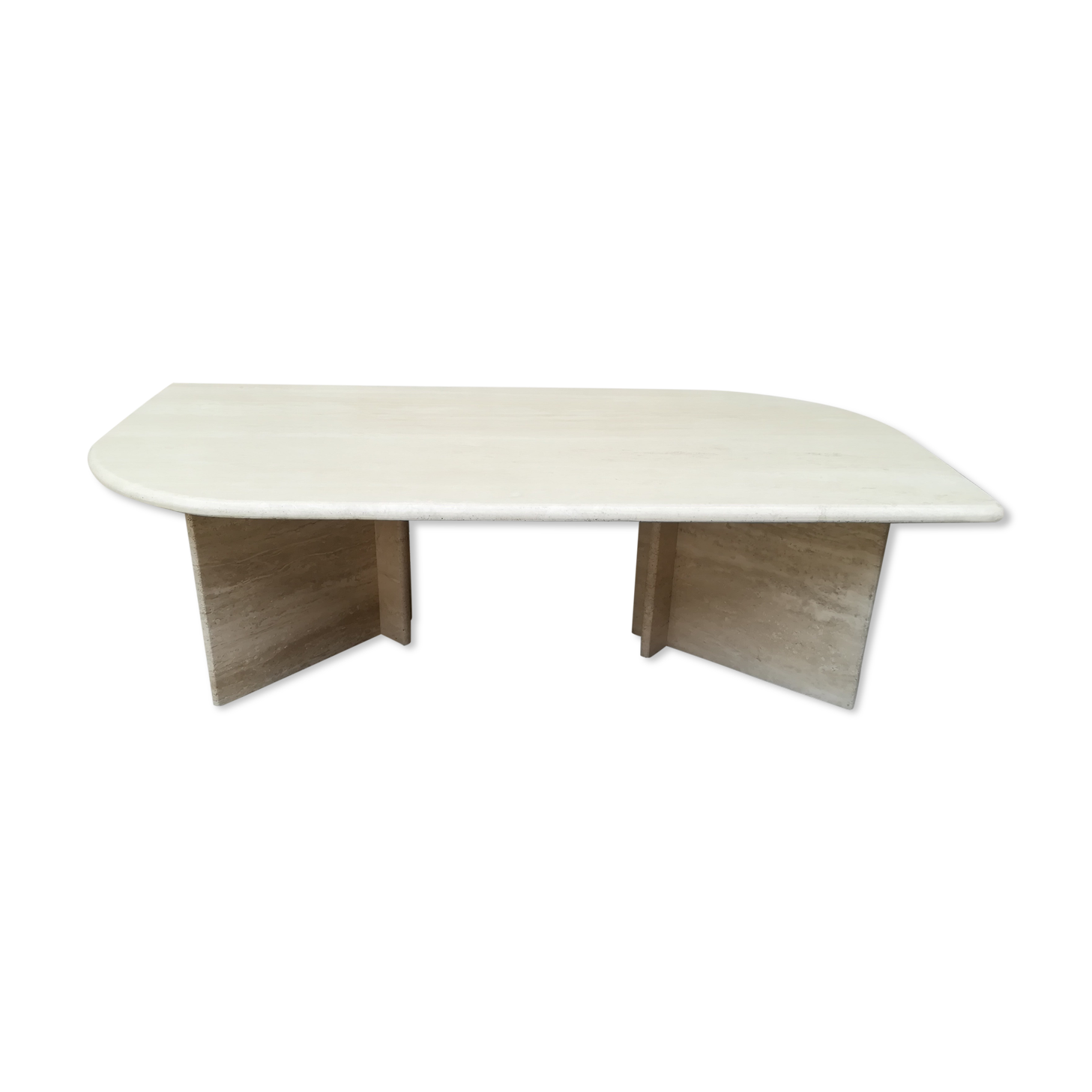 Travertine coffee table