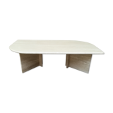 Travertine coffee table