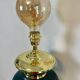Lampe de salon vintage noire et laiton