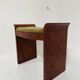 Art Deco piano bench in mottled mahogany. 20th century