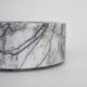 Cylindrical bowl in white/lilac marble