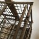 Garden bird cage 19th in zinc and wood