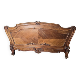 Louis XV style headboard in walnut