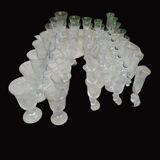 Set of 40 La Rochère Amitier crystal glasses from the 19th century + 8 replacements