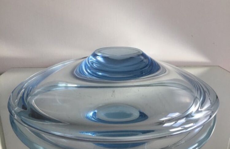 Sculptural Holmegaard bowl Danish 1950