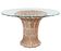 Italian dining table in carved oak with a glass top, vintage.