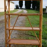 Vintage rattan shelf