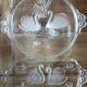 Cake dish and glass cake swan décor squad