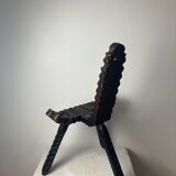 Brutalist tripod chair, 1950s