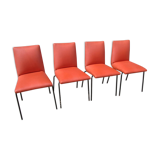 Set of 4 chairs by Pierre Guariche for Meurop 1960