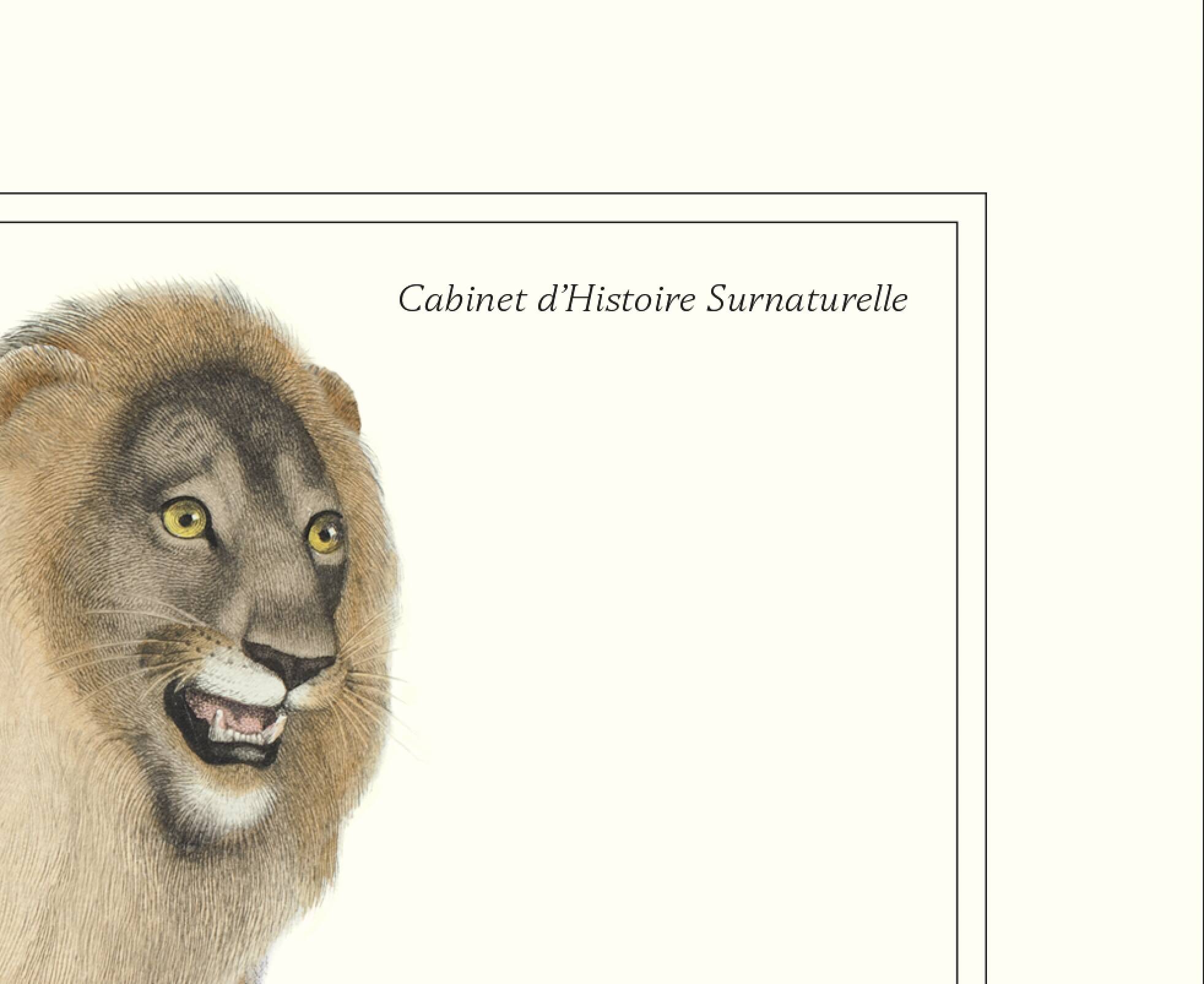 Lithograph engraving chimera animal - the mirilion