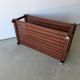 Pine slatted coffee table in vintage 1970s Scandinavian design.