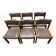 Série de 6 chaises dans le goût de Regain assises cuir
