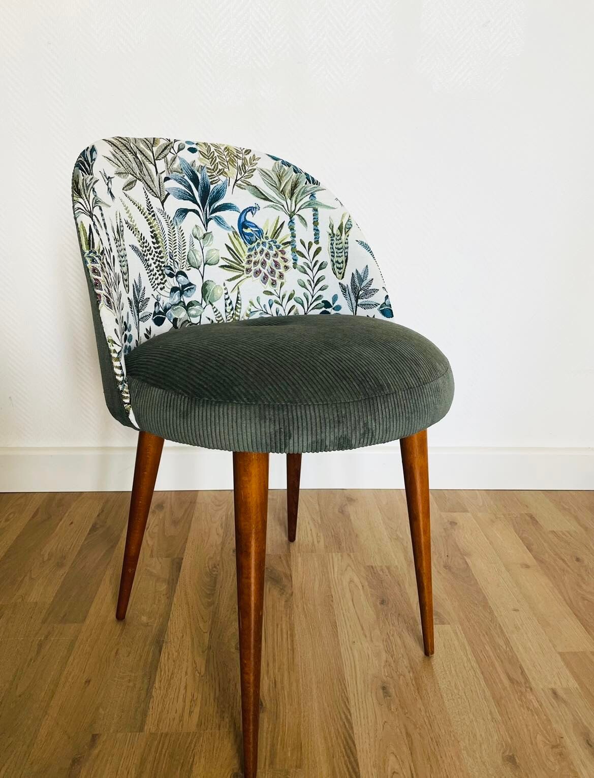 Cocktail Chair, Green Velvet