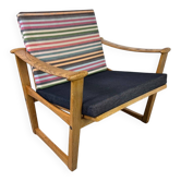 Fauteuil danois moderne du milieu du siècle en chêne par Finn Juhl pour France & Søn, années 1950.